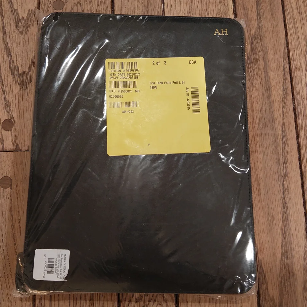 Black Leather Tablet Case